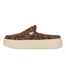 Zapatos para mujer HEYDUDE Austin Lift clásicos marrón leopardo talla 8, sin cordones...”