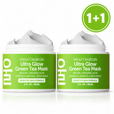 Máscara de té verde ultra brillante Seoul Ceuticals 2 fl oz / 60 ml - Compre 1 y obtenga 1