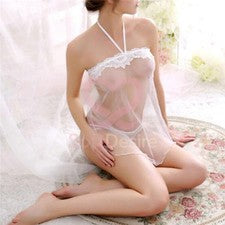 Moda Para mujeres Sexy Transparente Encaje Vestidos Lencería Ropa de dormir Sexy Prendas para dormir