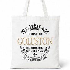 Bolso de Mano Goldston Family Surname House Of White Algodón