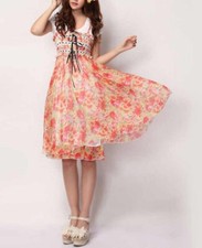 Vestido bohemio floral de moda para mujer