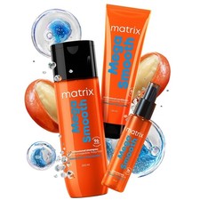 Champú, acondicionador y suero MATRIX Mega Smooth con manteca de karité para cabello