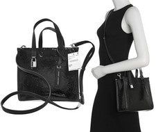 Bolso de Mano Bandolera Marc Jacobs Para Mujer Mini Grind Lentejuelas Bolso de Hombro Cartera Negro