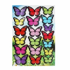 Calcomanía adhesiva de pared extraíble hágalo usted mismo diseño mariposa PVC decoración habitación hogar
