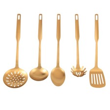 Utensilios de cocina de acero inoxidable Juego de 5 paletas de cocina, herramienta de cocina4971