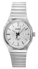 CASIO Estándar Cuarzo Vestido Plata Esfera MTP-E735D-7AV de los hombres Reloj