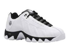 Zapatillas deportivas de cuero para hombre K-Swiss ST329 CMF 03426-102 blancas/negras nuevas