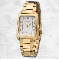 Reloj De Hombre Regent De Metal Con Correa De Metal Quarz Dorado URF1291