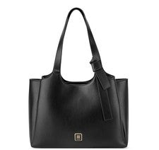 NINE WEST Lyra imitación cuero grande mujer 13" portátil bolso de trabajo - negro