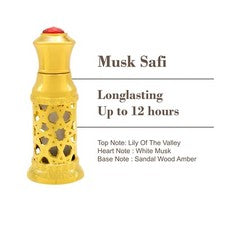 Aceite de perfume unisex Musk Safi / Attar de Naseem Emiratos Árabes Unidos