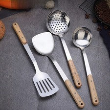 4 Piezas Acero Inoxidable para Utensilios de Cocina para Remover Asar Freír