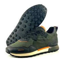Cruyff Superbia Hombres Reino Unido 6-11 Negro y Verde Tenis Entrenadores Zapatos para Correr