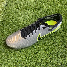 Nike Tiempo Legend 10 Elite Sg Pro Ac P Anti Zuecos Plateados Para Hombres Talla 11 HF4375-002