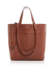 SALVATORE FERRAGAMO Coñac Grano Completo Cuero Bolso de Mano Bolso de Hombro $1590