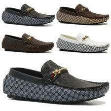 MOCASINES SIN CORDONES DE CUERO SINTÉTICO PARA HOMBRES MOCASÍN DE CONDUCCIÓN INFORMAL ZAPATOS DE CUBIERTA DE BARCO TALLA