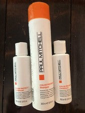 NUEVO Lote/3 Champú Paul Mitchell Color Protect 10.14 OZ y 2 Acondicionadores 3.4 OZ