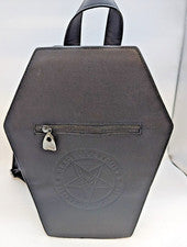 Mochila Blackcraft Cult Coffin Bolso de Cuero Sintético Hot Topic Exclusivo Nuevo con Etiquetas