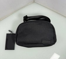 Bandolera Bronxton BX Negra Nylon Cintura Viaje Gimnasio Bolsa Pequeña, Unisex NUEVA