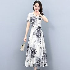 Para mujeres Vestido de Gasa Damas Nuevo Verano Alta Gama Moda Falda Suelto Informal
