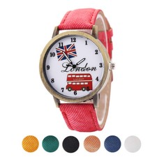 Moda Union Jack London Bus Reloj Pulsera Multicolor Nuevo Bandera Británica Pista Libre