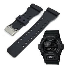 Correa de repuesto de goma negra para reloj Casio G-Shock G8900 GR GW-8900