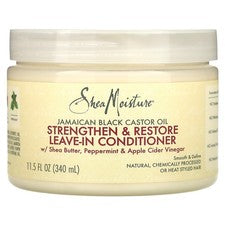 Aceite de ricino negro jamaicano, acondicionador sin enjuague fortalecedor y restaura, 11,5 fl oz