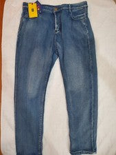 Pantalones de mezclilla Wthinlee para hombre talla 38 informales rectos elásticos de moda clásicos azules