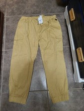 Pantalones con cordón estilo informal W232 REVERB caqui para hombre talla grande