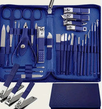 Kit de viaje profesional de manicura/pedicura, conjunto y herramientas faciales aseo. 30 piezas