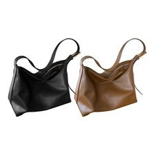 Elegante Mujer Bandolera, Cartera, Bolso, Color Puro, Cuero,