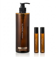 Elimere Set de pérdida de cabello adelgazamiento cuero cabelludo champú ampolla frijol negro cuidado del cabello coreano