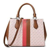 Nuevo Bolso Cartera Michael Kors Para Mujer Marilyn Mediano Cuero Geranio Multi