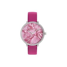 Adora Diseño Analógico Reloj de Mujer 3 BAR Acero Inox Rosado Pulsera de Cuero