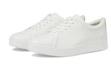 FitFlop Mujer Hombre Rally Tenis Zapatillas Cuero Entrenadores Urbano Blanco Reino Unido 6