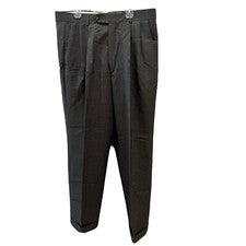 [NUEVO, RARO, DE COLECCIÓN] Pantalones de vestir Alfani 100 % pura lana nueva para hombre talla 34 - gris