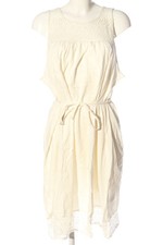 Vestido midi mujer H&M algodón encaje blanco casual talla 42