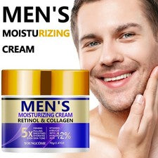 Crema facial hidratante facial antienvejecimiento con colágeno retinol para hombre cuidado de la piel blanca