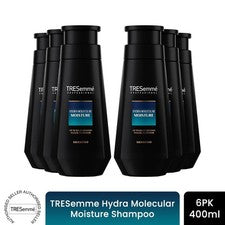 TRESemme Champú Hidratación Molecular Hidratación Profunda Cuidado del Cabello 400 ml, Paquete de 6