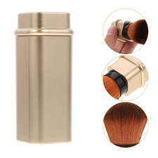 Cepillo retráctil para polvo de uñas cúpula rubor cepillo base herramientas de belleza