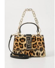 ALDO Ausseyx Mujer Animal Print Mini Bolso Bandolera Asa Superior - Marrón/Negro