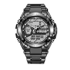 Reloj Deportivo Electrónico Moda Cuarzo Avanzado Doble Pantalla LIGE 30M Impermeable