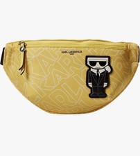 NUEVO Bolso Cinturón Karl Lagerfeld Paris Amour Amarillo Spellout & Karl Logo Icono $98
