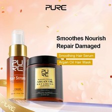 Mascarilla capilar PURC 250g Marruecos aceite de argán + aceite de marula suero capilar reparación dañado
