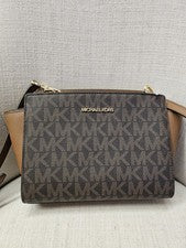 Bolso Bandolera Michael Kors Selma Messenger Marrón Nuevo con Etiquetas Precio de venta sugerido por el fabricante $258