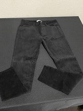 Nuevos pantalones de pana negros de moda Nova para hombre talla 32 x 30