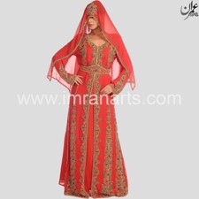 Vestido de novia de dama de honor D18 elegante Farasha étnico Abaya Dubai Kaftan