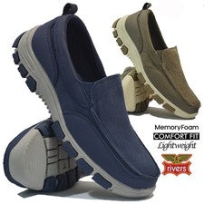 ZAPATOS DEPORTIVOS INFORMALES DE ESPUMA VISCOELÁSTICA PARA HOMBRES SIN CORDONES PARA CONDUCIR BARCO PARA CAMINAR TALLA