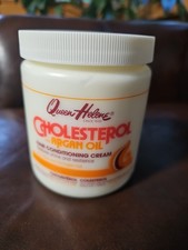 Lote de 6 Crema Acondicionadora Cabello Aceite Argán Colesterol Queen Helene 15 OZ