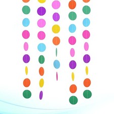 Guirnalda de 5 piezas colgantes de papel para decoración del hogar colorida decoración de fiestas