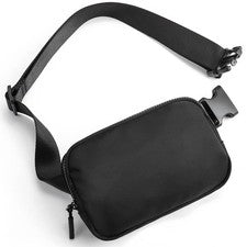 Bolso Cinturón Telena para Mujer Hombre Bandolera de Moda Fanny Talla Única, Negro